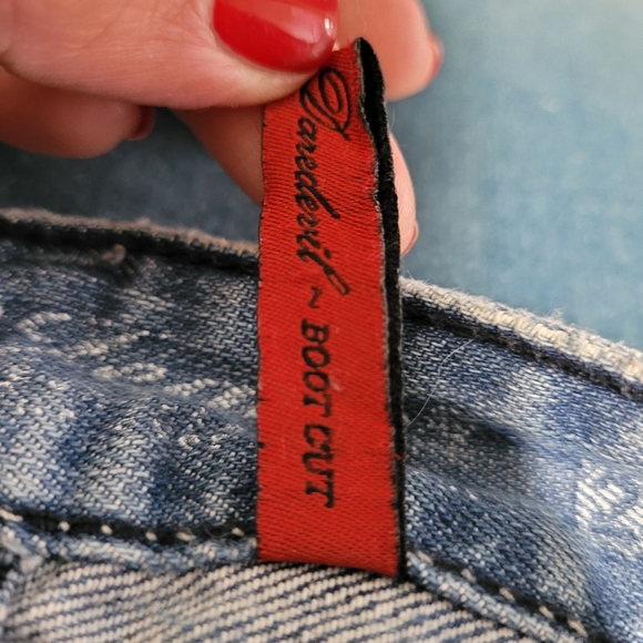 Guess Vintage Daredevil Boot Cut Jeans Size 29 - Picture 5 of 11